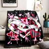 Hazbin Hotel Theme Blanket Suitable For The Sofa Camping And Travel Made Of Soft Flannel Material An Ideal Gift For Occasions Such As Birthday