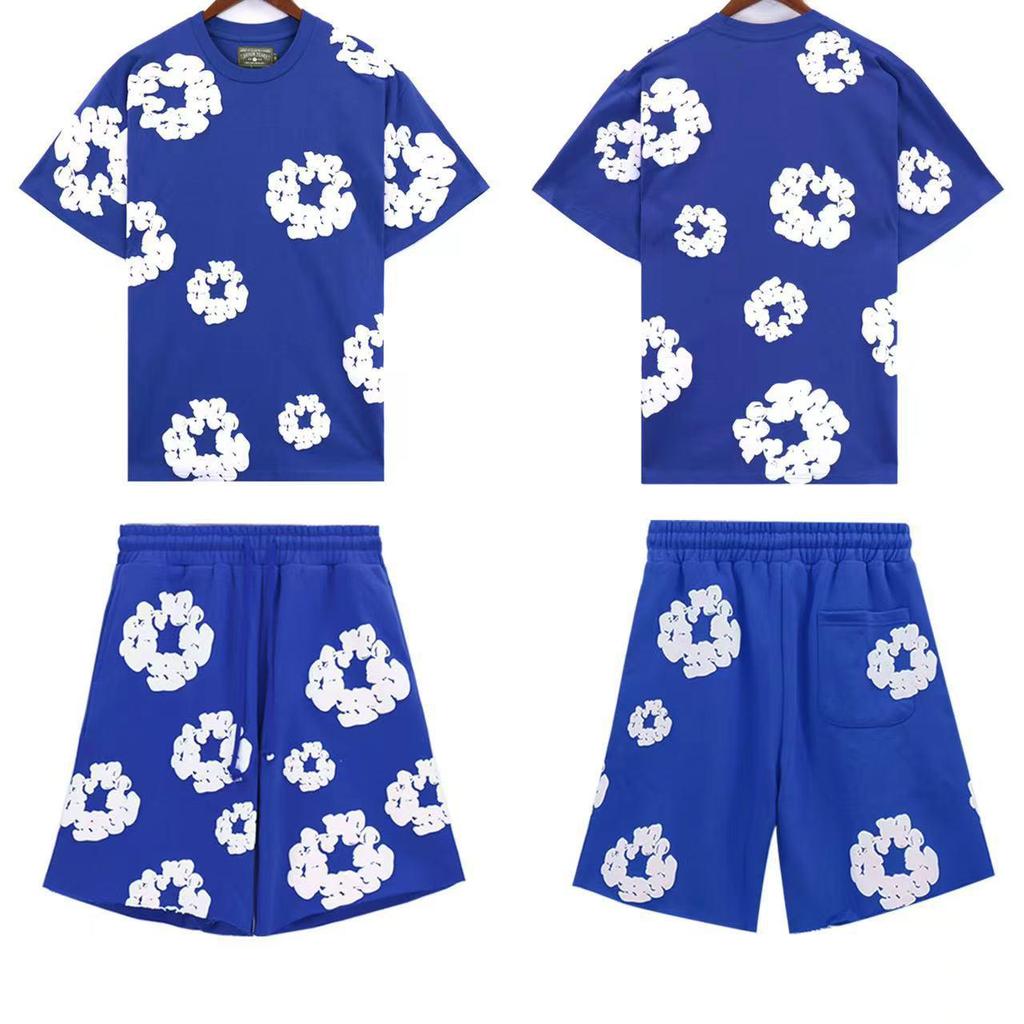 Kapok Print Spring/Summer Sports Casual T-Shirt & Shorts Unisex - New Trendy European & American Style