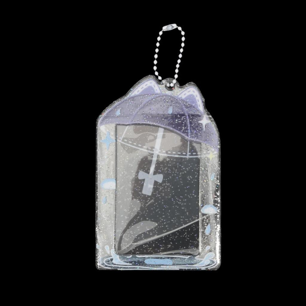 Creative Umbrella PVC Photocard Holder Idols Photo Frame Cute Sweet Card Display Desktop Decor Card Sleeve