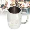 450ml Double Walled Beer Mug 304 Stainless Steel Whiskey Barrel Milk Cup For Cold Drinks
