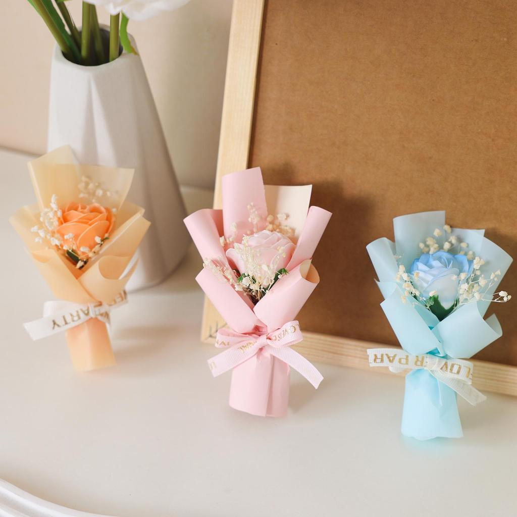 Car Bouquet Gift: Artificial Rose Soap Flowers for Girlfriend, Bestie, or Mom - Perfect for Christmas or Birthday!