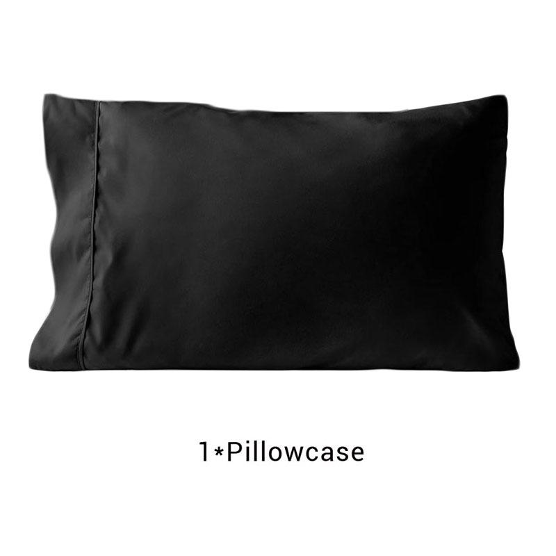 

Наволочка размера «king-size» из хлопка и полиэстера для кровати, плотная, мягкая, для сна, стандартного размера, одна штука Standard 51x66 cm чёрный
