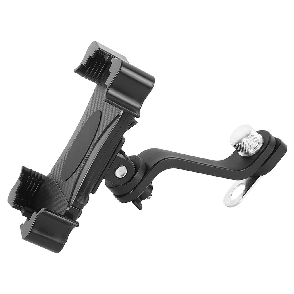 Motorcycle Navigation Phone Bracket with Charging Cable Black Universal Navigation Motorcycle Phone Mount for Motorbike
