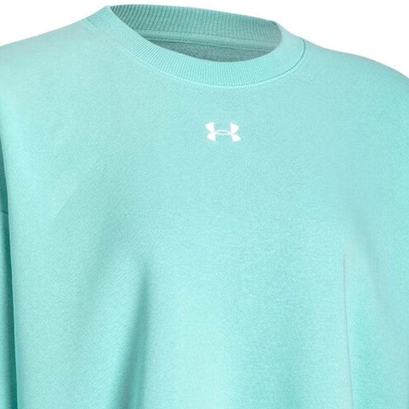 Under Armour Rival Solid Loose Fleece Training Hoodie Women hoodies Blue 1379491-361