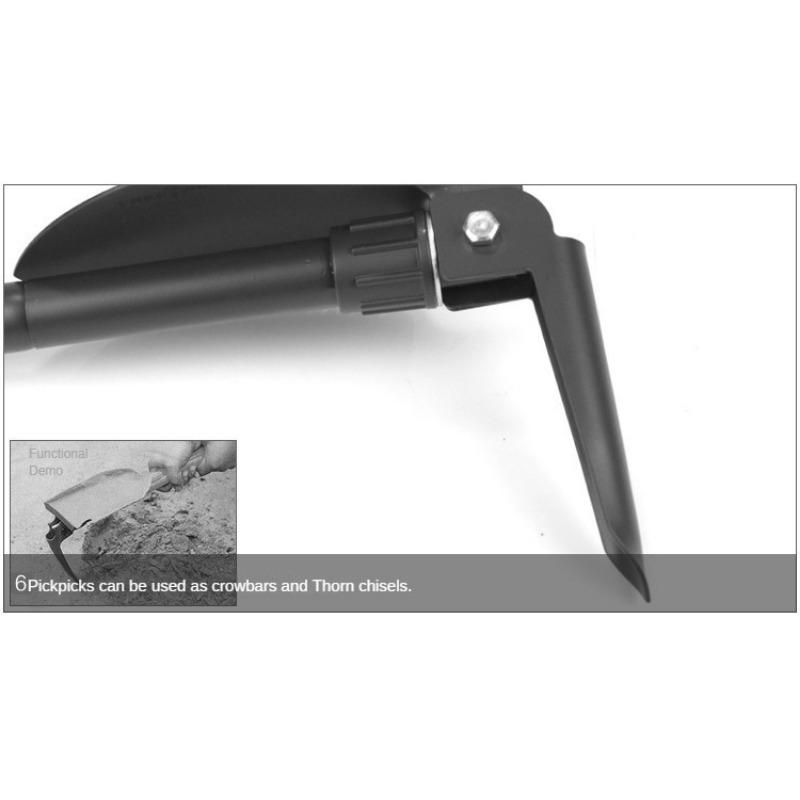 Venkovní ženijní lopata Multifunkční vozidlo vojenská lopata, lopata Přenosná skládací rybářská malá lopata Ordinační lopata