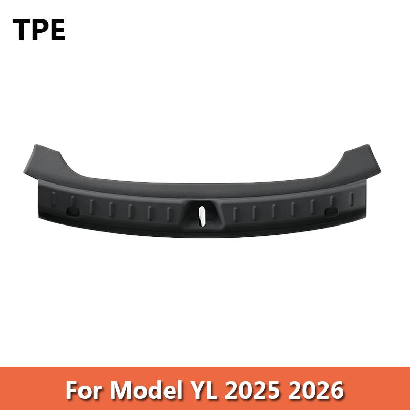 Trunk Threshold Bar Guard Plate For Tesla Model YL Model Y Juniper TPE Side Protective Cover Door Sill Plate Car Accessories