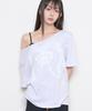ILLIGO Saeso Angel Off-Shoulder T-Shirt Back Melange