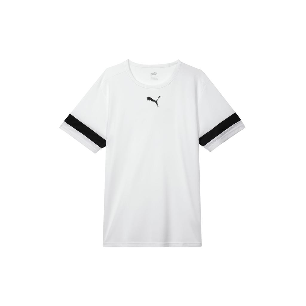 PUMA Contrast Color Sports Running Training Comfortable Breathable Casual Round Neck Short Sleeve T-Shirt Men Tops White 704932-04