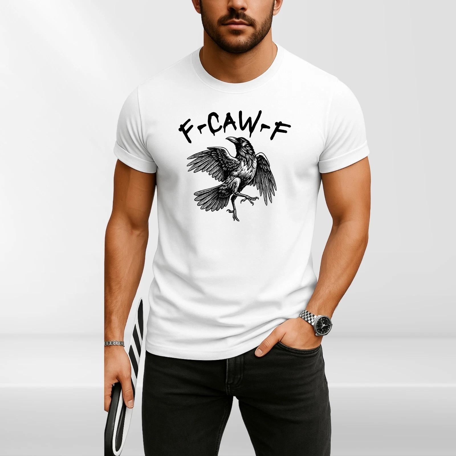 Черная ворона FCAWF F-Caw-F Забавная готическая футболка с мемом танцующей вороны S