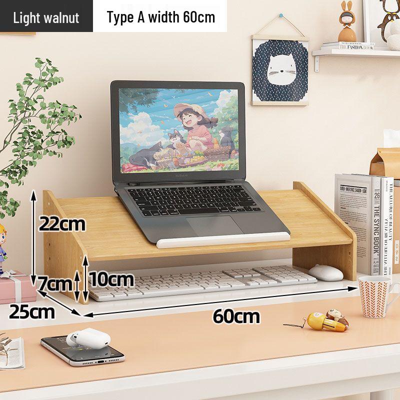 Laptop and Monitor Desktop Riser for Office and Dorm Use