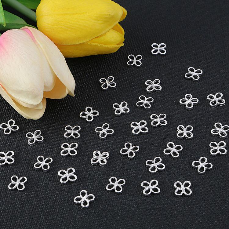 DIY Ancient Style Copper Hairpin with Clover & Flower Pendant Accessories