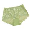Plus Size Lady Summer Sexy Lace Hollow Out Transparent Without Mark Lift Hip High Waist Triangle Briefs