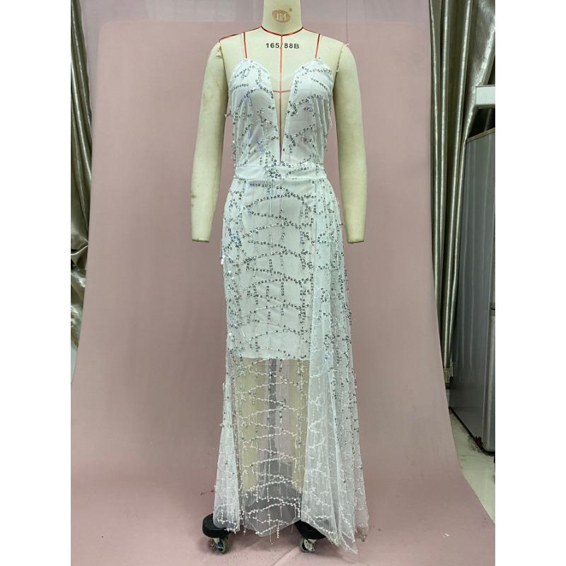 Letní dámské sexy šaty s výstřihem do V