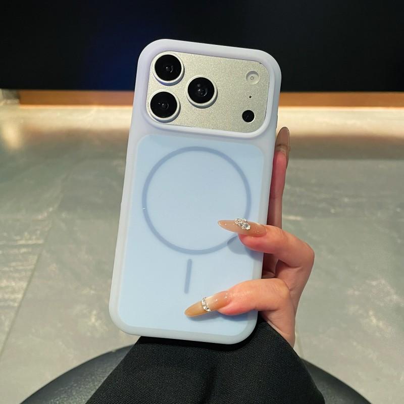 Matte for  Magnetic Case for For Iphone 17 16 1 Pro Max Candy Color Skin Feel Wireless Charging Soft Silicone Cover