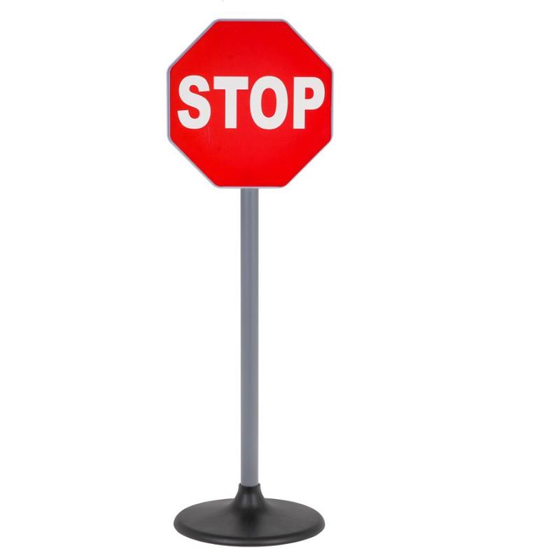 Conjunto de Placas de Trânsito de Chão 70cm para Aprendizagem e Brincadeira para Crianças Grande 5 Peças