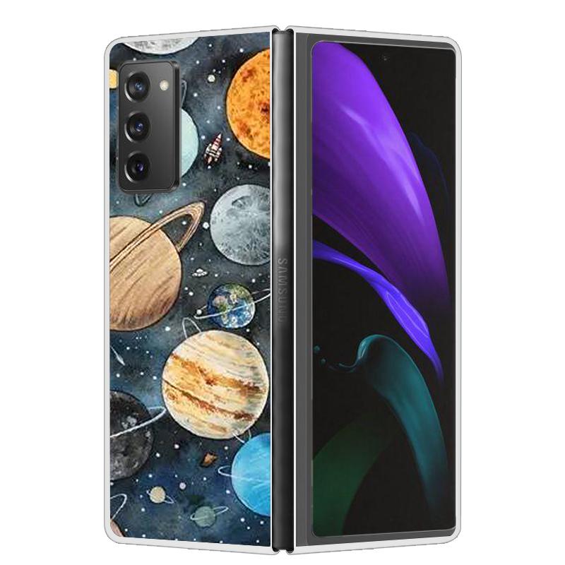 Cool Case For Samsung Z Fold 6 5 4 3 Case Hard Clear Plastic Cover For Samsung Galaxy Z Fold 2 5 6 Phone Case Funda ZFold2 Coque