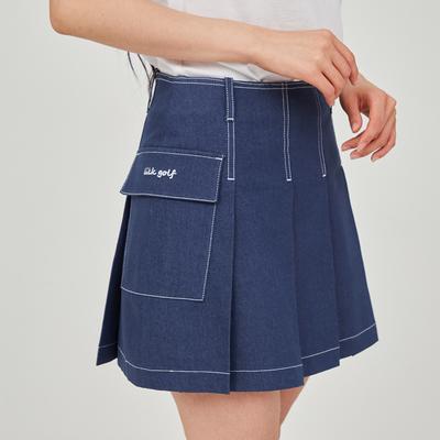 Rick Stitch Line Pocket Skirt (Blue)_L4A1-Sk09C