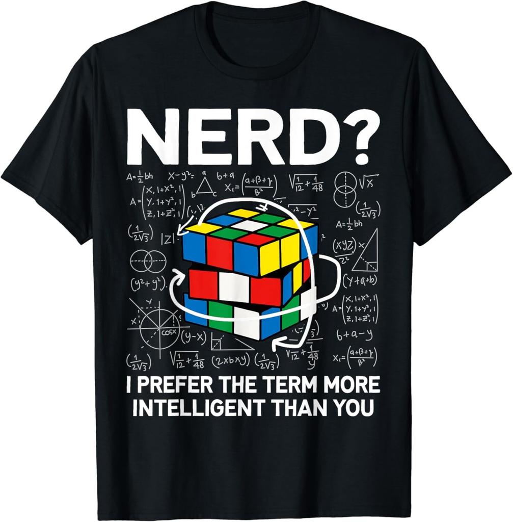 Competitive Puzzle Cube Nerd I Prefer The Term Speed Cubing Gift Unisex T-Shirt