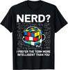 Competitive Puzzle Cube Nerd I Prefer The Term Speed Cubing Gift Unisex T-Shirt