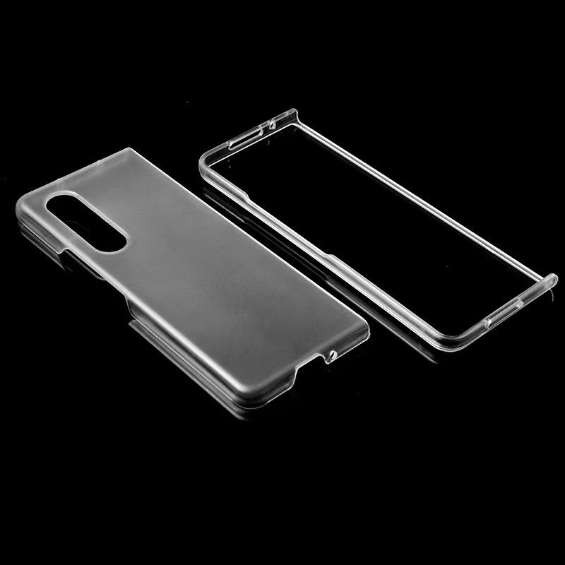 [Hot-selling] Applicable To Galaxy Z Fold4 Mobile Phone Case Samsung Folding PC Smooth Fine Hole Protective Case