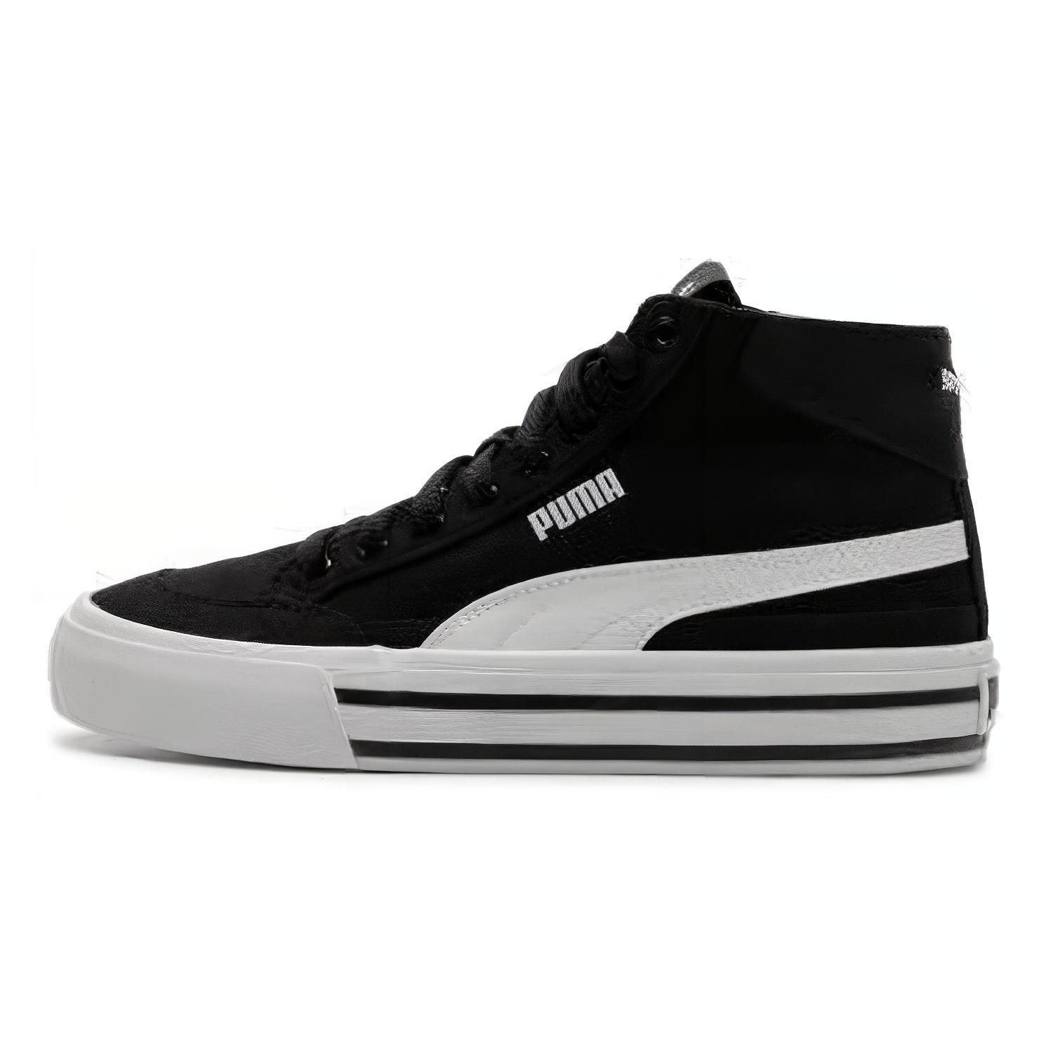 

Новые кеды PUMA Court Classic Vulc со средней высотой верха для скейтбординга Унисекс Черно-белые 397265-01 37.5