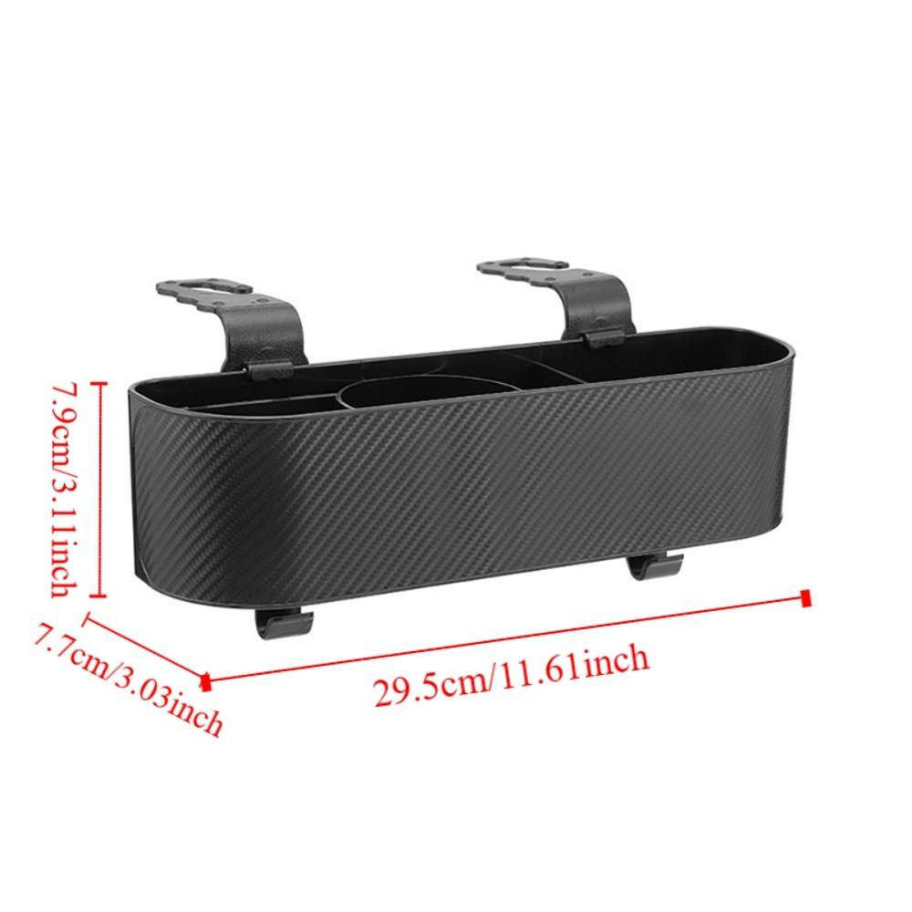 Partitioned Car Interior Cup Holder With Hooks Hanging Headrest Container  Water Bottles