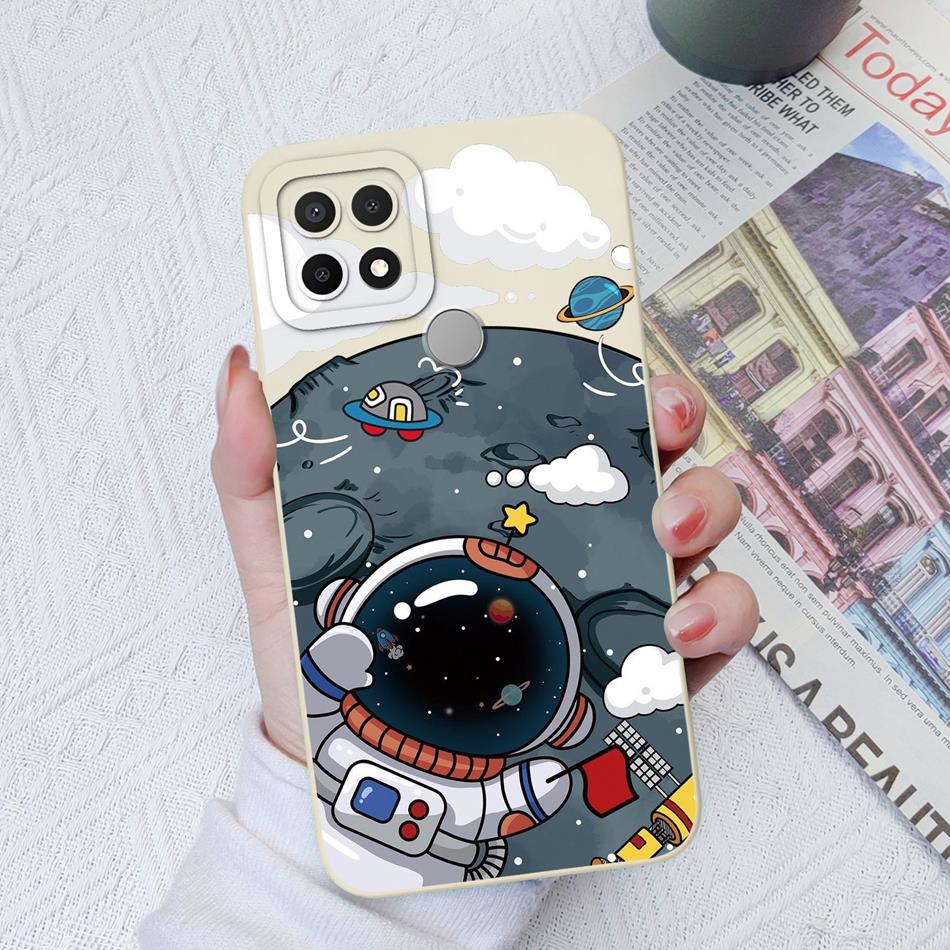 Custodie Per OPPO A15 A15S A16K A16E Design Carino Morbido Silicone Liquido Protezione Fotocamera Migliorata Cover Posteriore Per OPPO A 16K 16E Coque