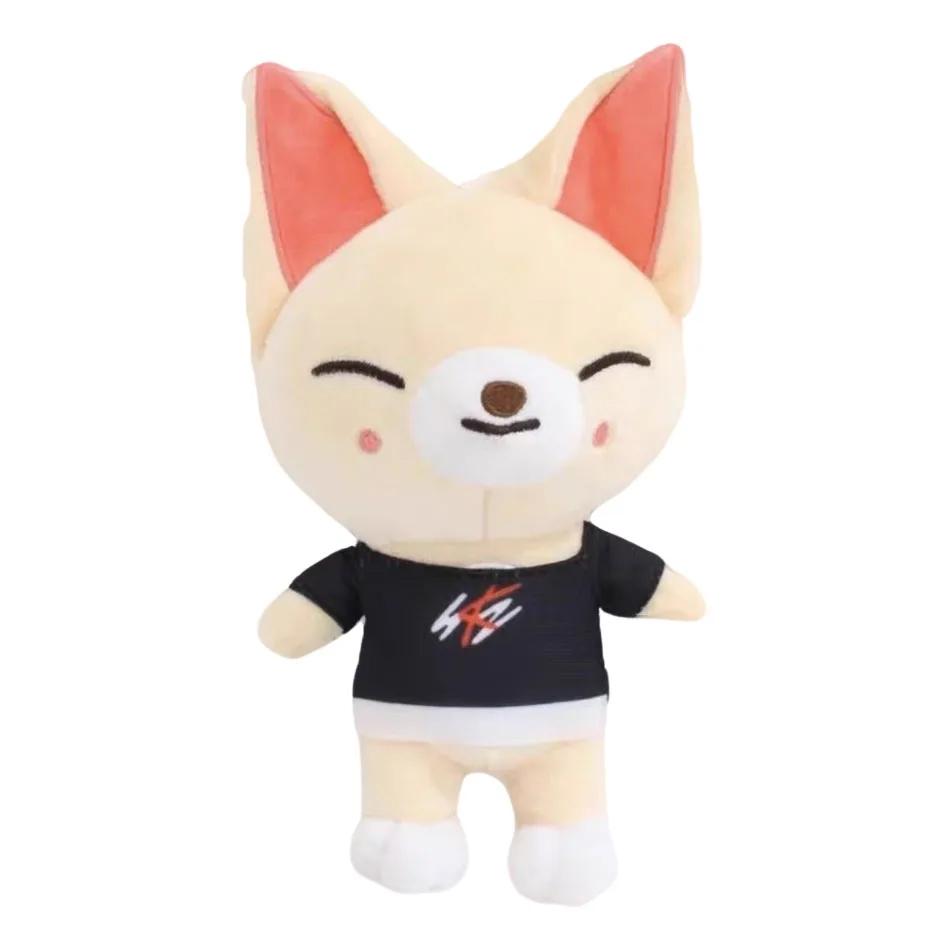 20cm Skzoo Plush Toys Stray Kids Cartoon Stuffed Animal Wolf Chan Plushies Doll Cute Companion Adults Fans Gift for Cuddly Fluffy Huggable Kawaii