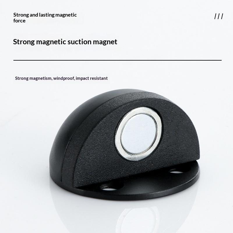 §1 Set Silicone Anti-Collision Buffer New No-Drill Magnetic Door Stopper For Glass & Bedroom Doors Windproof Floor Mount