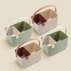Multifunctional Bath Storage Basket Cosmetics Handheld Box Portable Outdoor Travel Beach Drainage Basket Picnic Fruit Rattan Gym