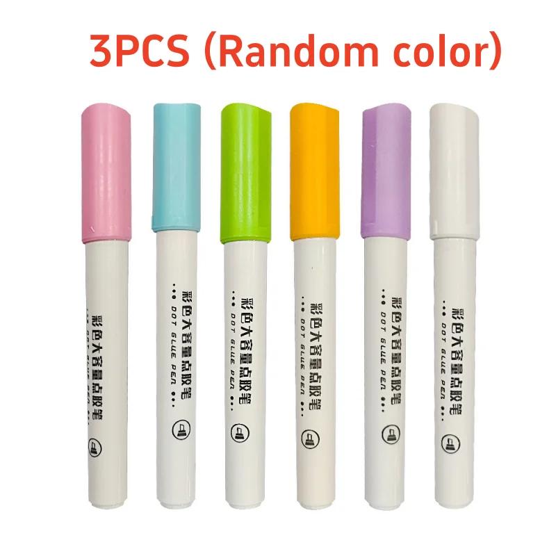 Fast Dry Glue Stick Color Jelly Solid Pen Shape Large Capacity Children Diy Journal Notebook Tool Student Office Cute Stationery