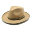 Wool Felt Hat Men'S Trendy Top Hat Classic Gentleman Retro Style Wool Jazz Hat