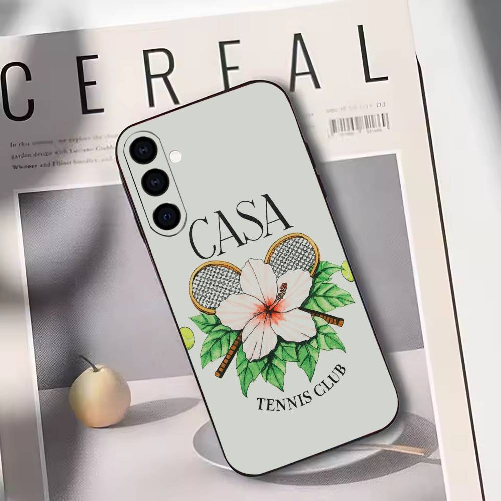 

Hot Fashion C-casablanca Phone Case For Samsung Galaxy A73,A72,A71,A70,A53,A52,A51,Others Soft Black Cover Samsung a22 4g