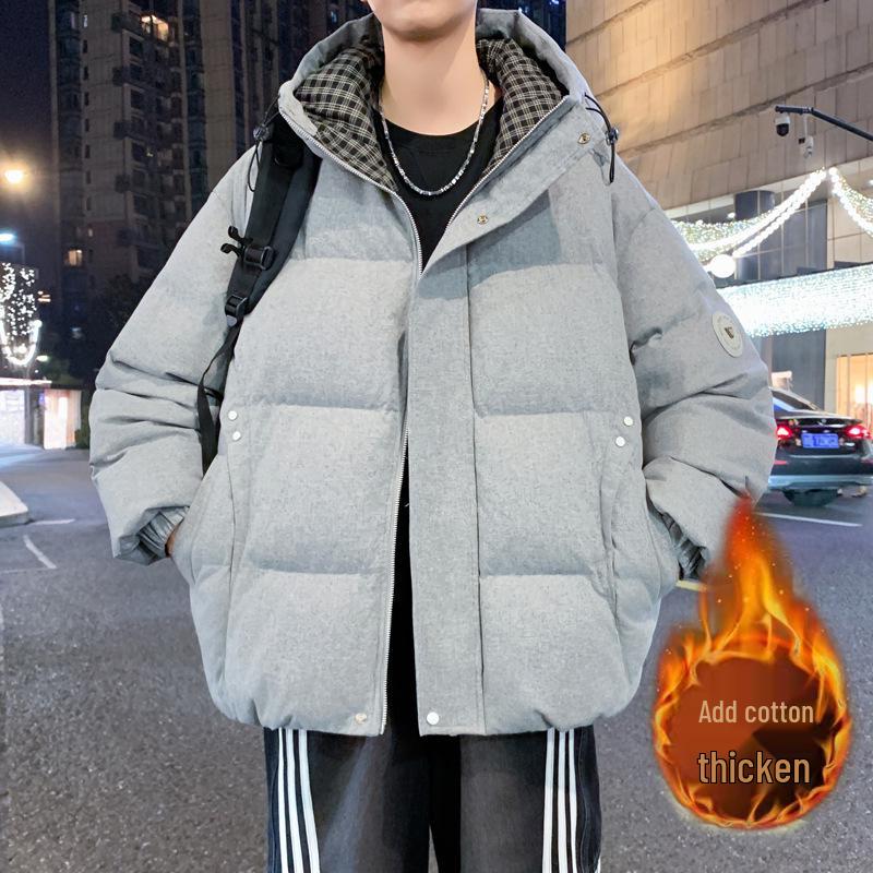 Winter Youth Fashion Cotton Jacket - Trendy, Warm, and Handsome Outerwear for Junior High and High School Boys