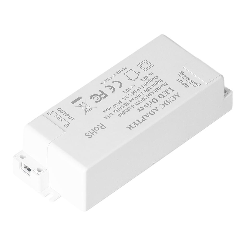 36W LED Driver Input AC100-240V Output DC12V 3A DIY Indoor Lamp Driver Transformer for G4 MR11 MR16