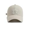 Spring And Summer Solid Color Edelweiss Embroidered Baseball Cap Casual Versatile Face Small Sunshade Fashion Cap