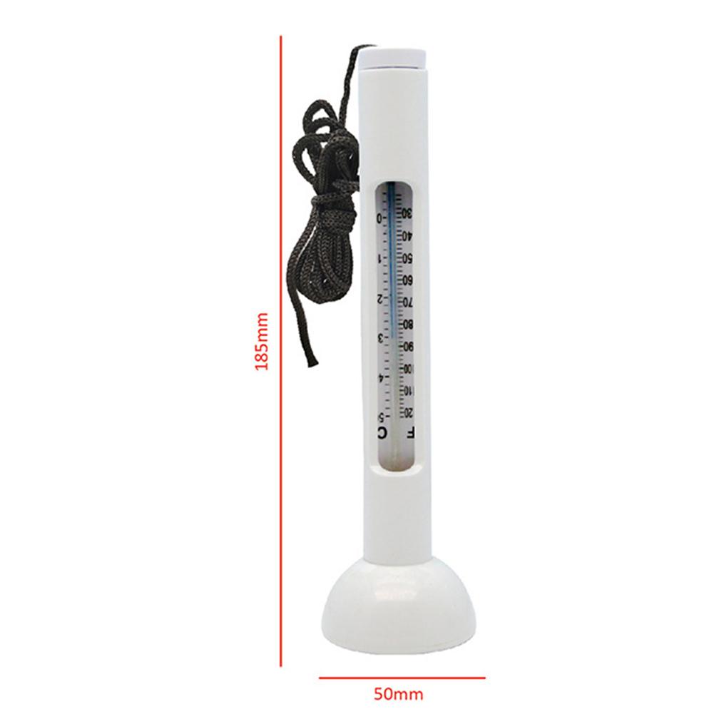 

Floating Pool Thermometer Water Temperature Thermometers with String, for Outdoor & Indoor Swimming Pools, Spas, Hot Tubs білий