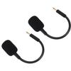 2PCS Mic Replacement for Kraken V3 Wired USB Gaming Headset Noise Cancelling Boom Microphone with 3.5mm Plug