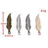 Feather Charms Multi Color Alloy Leaf Pendants For Boho Style DIY Jewelry Accessories