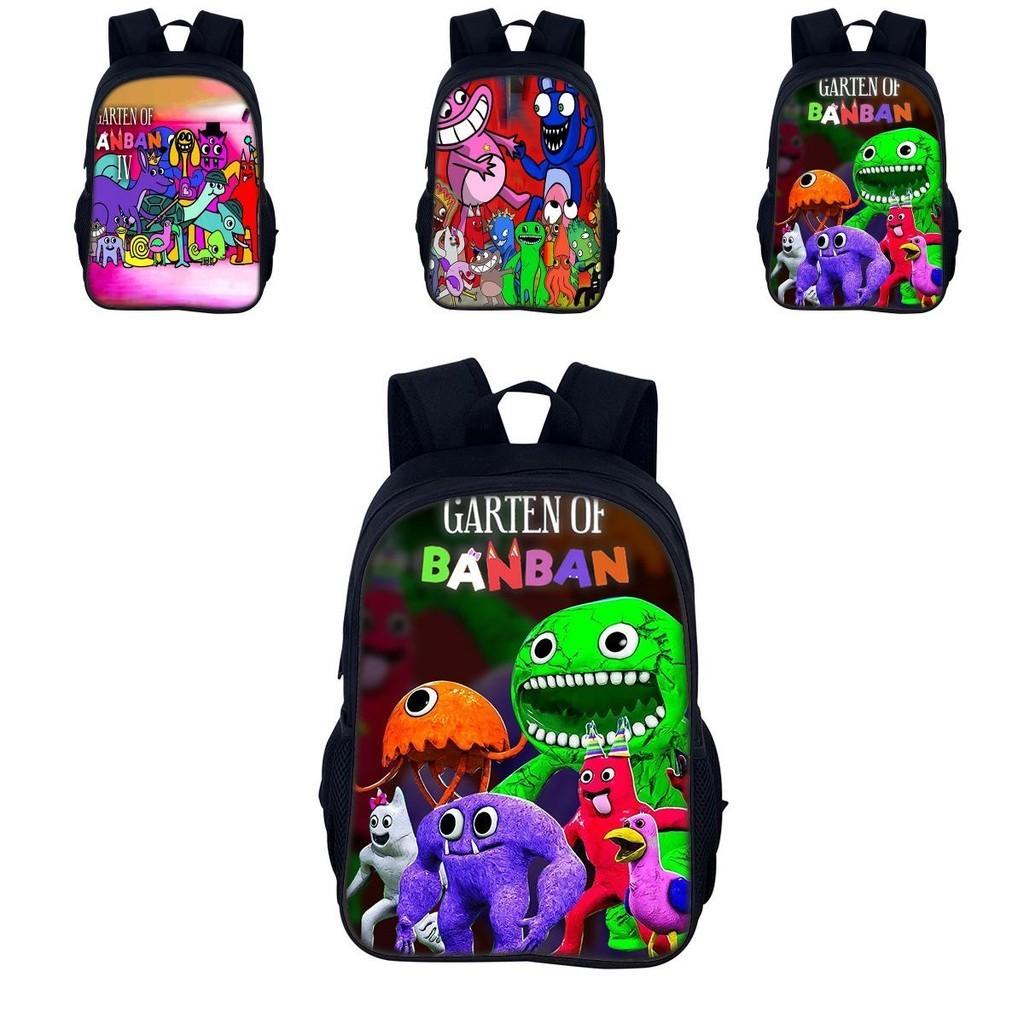 Garten Of Banban 3 40cm Cute And Colorful Cartoon Print Nylon Backpack For Boys And Girls Ideal For School
