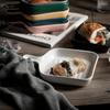 Nordic Potted Ceramic Plate Fruit Breakfast  Tableware Creative Baked Rice  Western Food Household