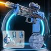 1PC Summer Fully Automatic Electric Water Gun with Light Rechargeable Continuous Firing Party Game Kids Space Splashing Toy Boy Gift