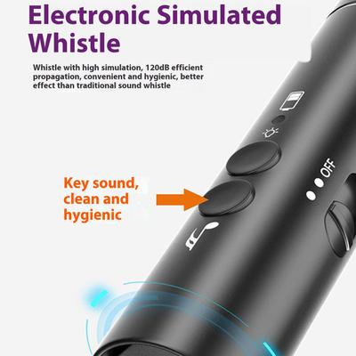 Electronic Whistle For Teachers High Volume Rechargeable With Flashlight Handheld Training Whistle For Camping Survival Sports