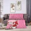 Super Warm BlanketsGirls Boys Camping Gloomy Bear Throw Blanket  Flannel Bedspread For Home Decor Funny Sofa Bed Cover