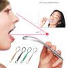 Stainless Steel Tongue Scraper Oral Care Hygiene Cleaner Tongue Brush Fresh Breath Mouth Oral Hygiene Cleaning Tool Set Double Sided