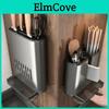 Kitchen Storage Tube Rack Chopsticks Wallmounted Hanging Punchfree Drain Aluminium Chopsticks Cage Storage Kitchen Organizer