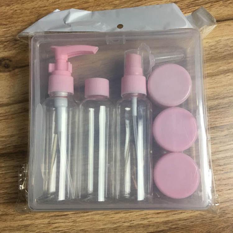 Portable Skincare Bottling Set: Hydrating Spray, Press Bottle, Travel-Size