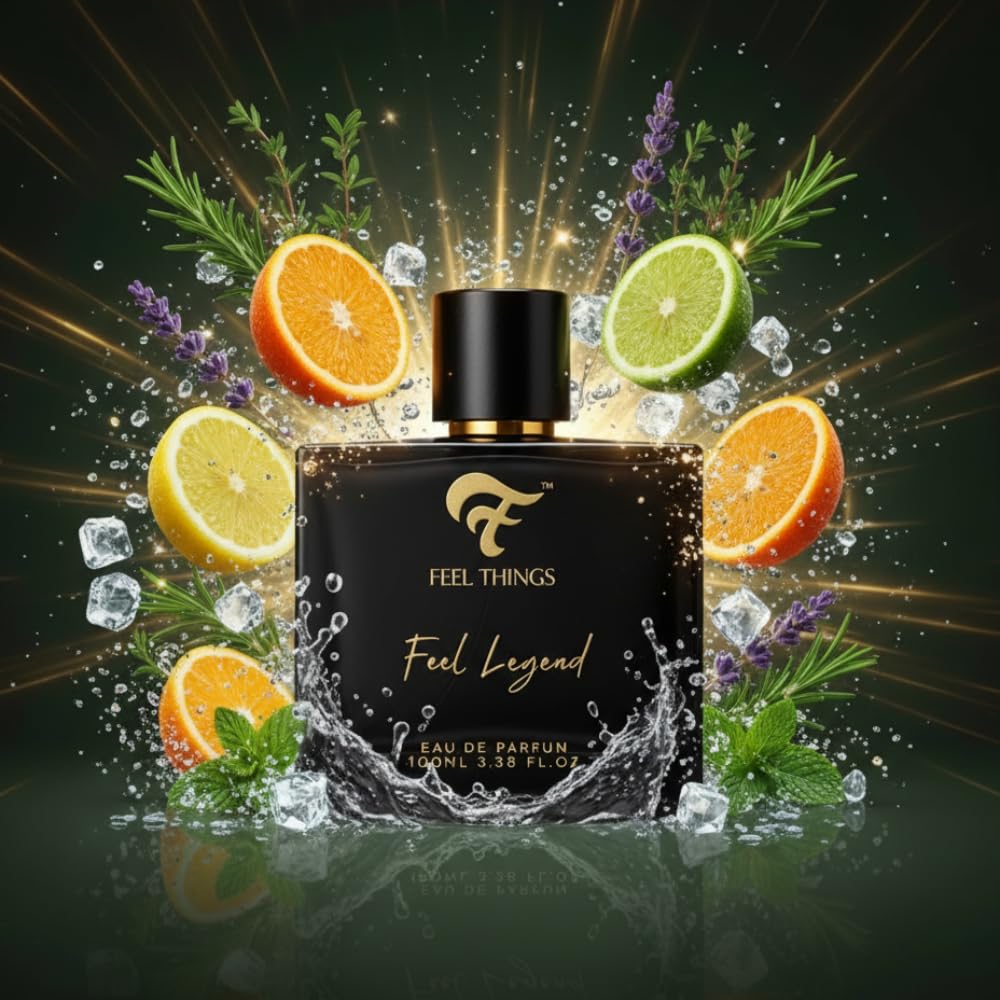 Роскошный Парфюм для Мужчин FEEL LEGEND Стойкий | EDP 100мл | Красный Мандарин, Грейпфрут, Мята и Корица, Роза, Пряный | 100 ml