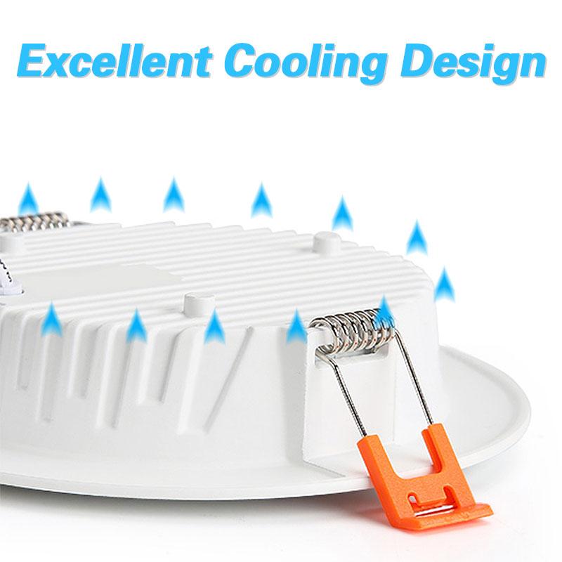 6Pcs AC220V LED Downlight Alumínio Grosso 5W 7W 9W 12W 15W 18W 110V Spot Recesso Iluminação Quarto Cozinha Interior Down Lamp