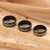 Stainless Steel Dragon-patterned Men's Ring, Retro Chinese Dragon Calligraphy Closed-loop Finger Ring Accessory